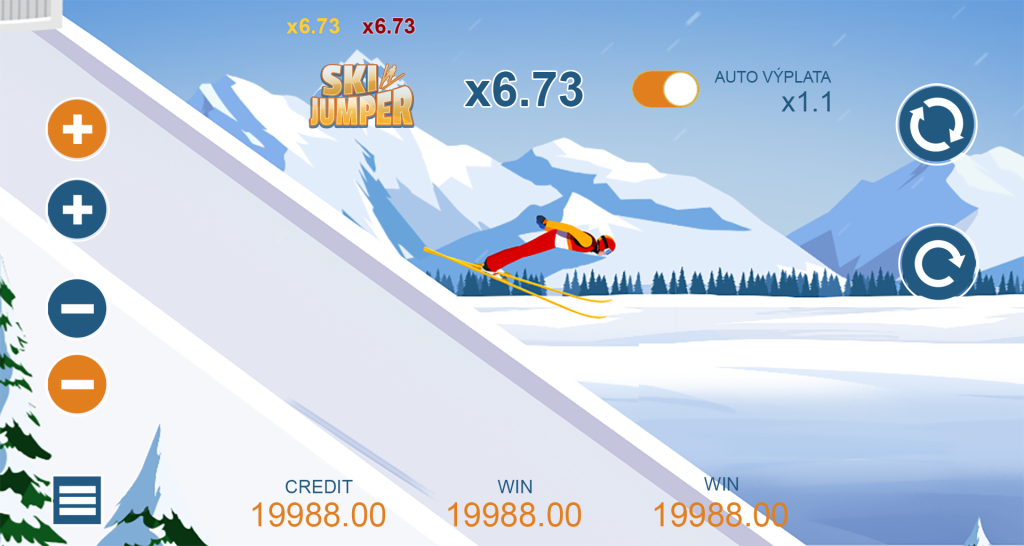 screenshot z gry Ski Jumper